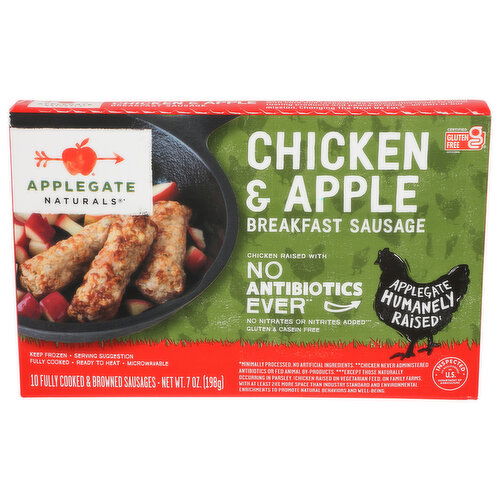 APPLEGATE Breakfast Sausage Nat Chckn & Apple Brkfst Ssge Lnks - 0.7 Ounce - 10 Count