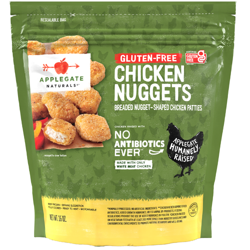 Applegate Naturals Gluten-Free Chicken Nuggets Family Size Breaded - 16 Ounce Image 1 of 4