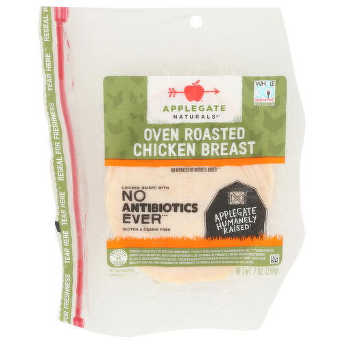 Applegate Naturals  Sliced Oven Roasted Chicken Breast - 7 Ounce Image 1 of 4