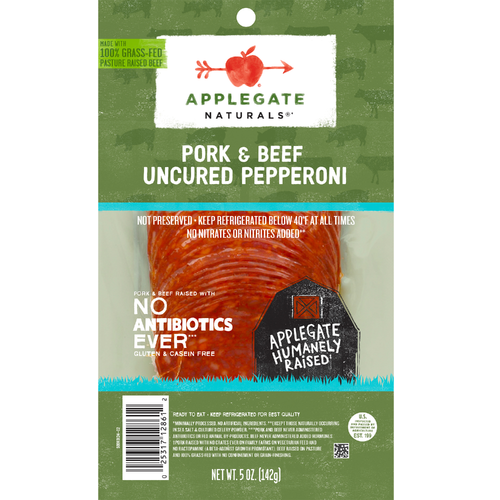 Applegate Naturals Pork & Beef Uncured Pepperoni - 5 Ounce