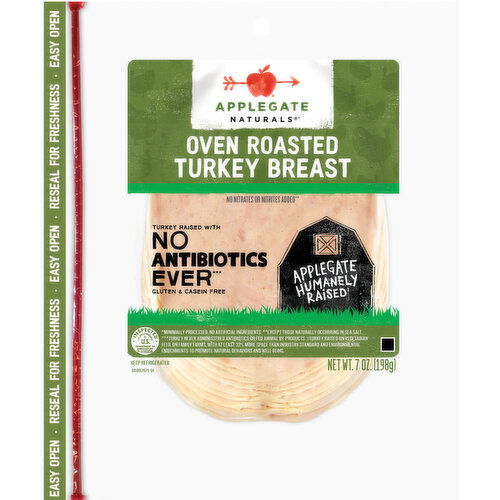 Applegate Naturals Sliced Oven Roasted Turkey Breast - 7 Ounce