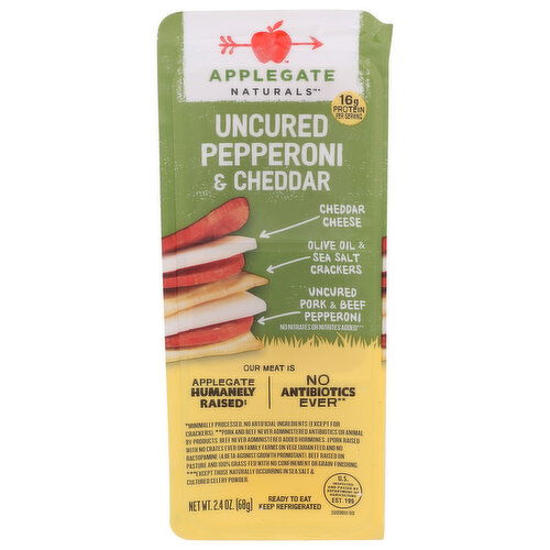Applegate Snacking Pepperoni & Cheddar - 2.4 Ounce - 1 Count