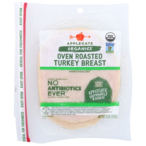 APPLEGATE Oven Roasted Turkey Og Wall Deli - 6 Ounce