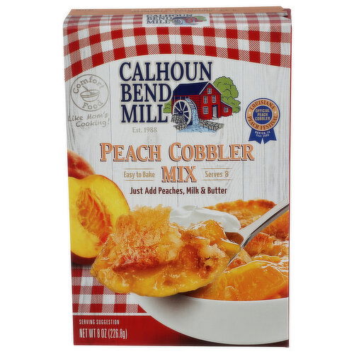 CALHOUN BEND MILL Mix Peach Cobbler - 8 Ounce