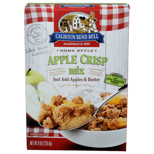 Calhoun Bend Mill Home-Style Apple Crisp Mix - 8 Ounce