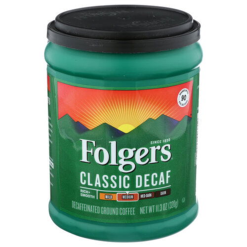 Folgers Decaffeinated Ground Classic Roast - 11.3 Ounce - 1 Count