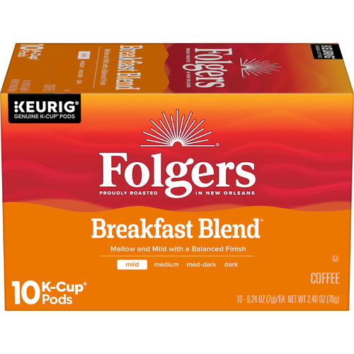 Folgers Breakfast Blend Coffee K-Cup - 2.4 Ounce