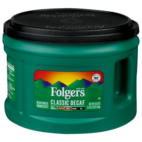 Folgers Classic Decaf Decaffeinated Ground Coffee - 19.2 Ounce