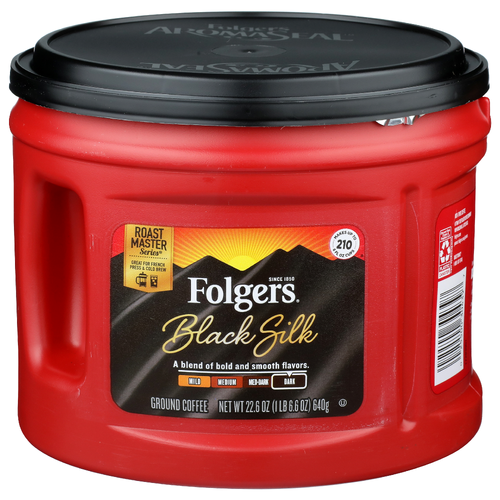 Folgers Black Silk Ground Coffee - 22.6 Ounce - 1 Count