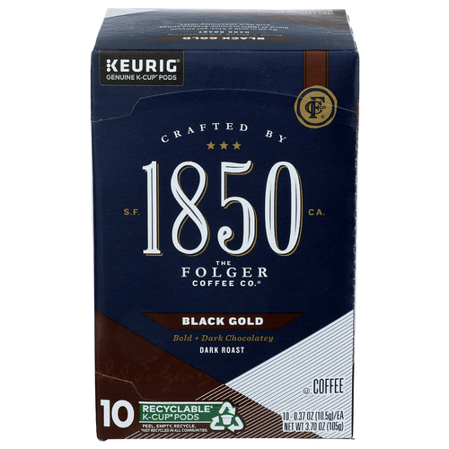 Folgers Black Gold Dark Roast Keurig Genuine K-Cups Pods Coffee - 3.7 Ounce Image 1 of 4