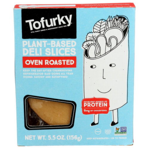 Tofurky Plant-Based Deli Slices Oven Roasted - 5.5 Ounce