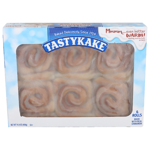 Tastykake Cinnamon Rolls - 2.4 Ounce - 6 Count