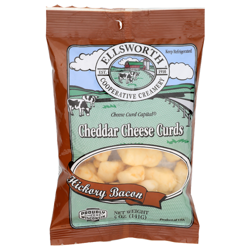 Ellsworth Cooperative Creamery Cheddar Cheese Curds Hickory Bacon - 5 Ounce