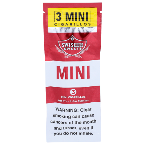 Swisher Sweets Smooth • Slow Burning Mini Cigarillos - 3 Count