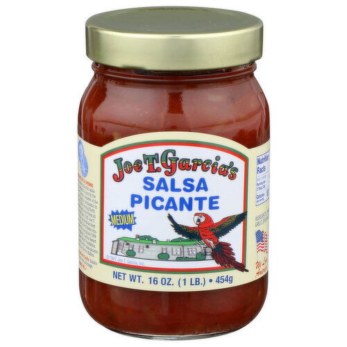 Joe T. Garcia's Medium Salsa Picante - 16 Ounce