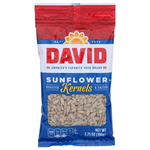 David Roasted & Salted Sunflower Kernels - 3.75 Ounce