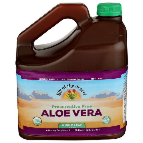 LILY OF THE DESERT Pf Juice Aloe Vera Whole Leaf - 128 Fluid Ounce