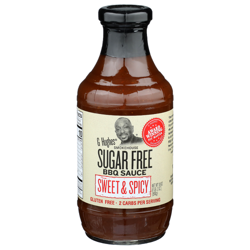 G Hughes Sweet & Spicy BBQ Sauce - 18 Ounce