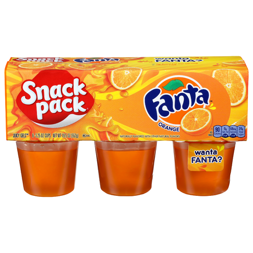 Snack Pack Orange Fanta Juicy Gels - 3.25 Ounce - 6 Count Image 1 of 4
