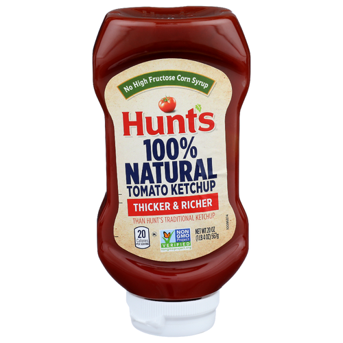 Hunt's 100% Natural Tomato Ketchup - 20 Ounce