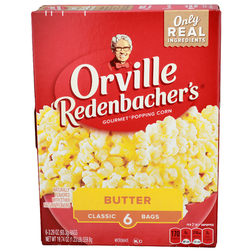 Orville Redenbacher's Butter Gourmet Popping Corn - 3.29 Ounce - 6 Count