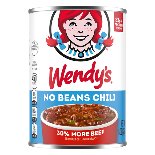 WENDY'S Chili No Beans, Canned - 15 Ounce