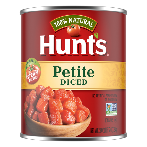 Hunt's Petite Diced Tomatoes, Can - 28 Ounce