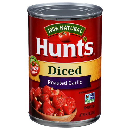 Hunt's Roasted Garlic Diced Tomatoes - 14.5 Ounce