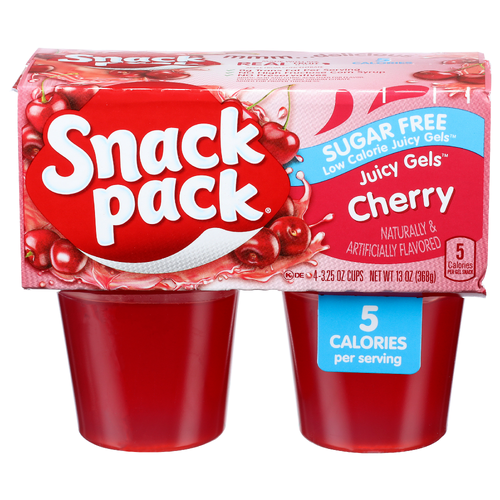 Snack Pack Cherry Juicy Gels - 3.25 Ounce - 4 Count