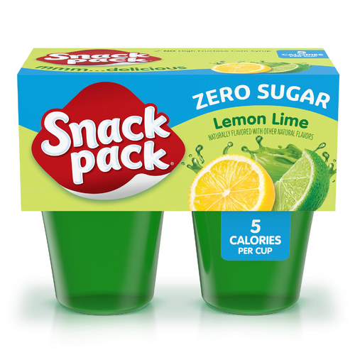 Snack Pack Zero Sugar Lemon Lime Flavored Gels - 13 Ounce Image 1 of 2