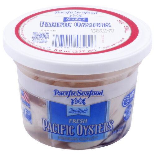 Pacific Seafood Shucked Oyster Meat - 8 Fluid Ounce
