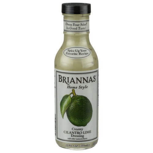 Briannas Salad Dressing Creamy Cilantro Lime - 12 Fluid Ounce