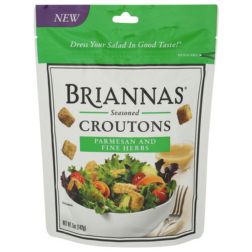 Briannas Parmesan And Fine Herbs Croutons - 5 Ounce Image 1 of 4