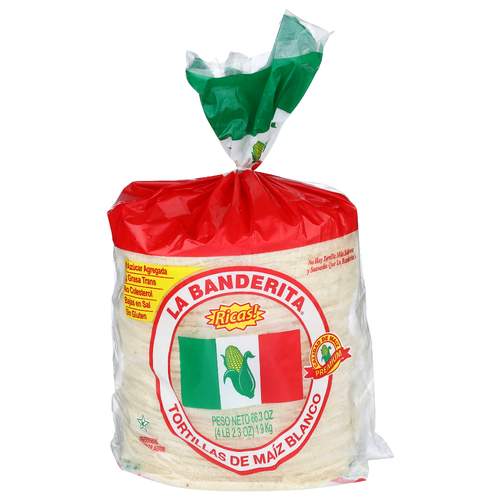 La Banderita White Corn Tortillas - 66.3 Ounce