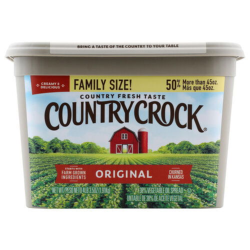 Country Crock Original Vegetable Oil Spread Family Size - 1.91 Kilogram