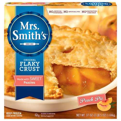 Mrs. Smith's Peach Pie, Original, Flaky Crust - 37 Ounce