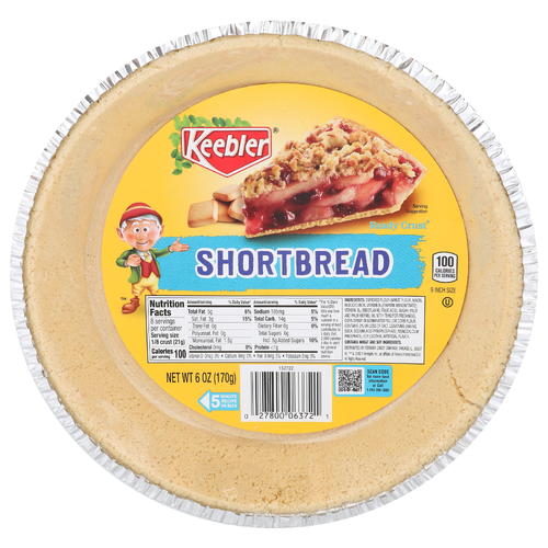 Keebler Ready Crust Shortbread - 6 Ounce