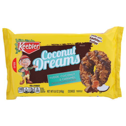 Keebler Coconut Dreams Fudge, Coconut & Caramel Fudge, & Caramel - 8.5 Ounce