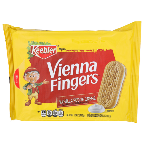 Keebler Vienna Fingers Vanilla Fudge Creme - 12 Ounce