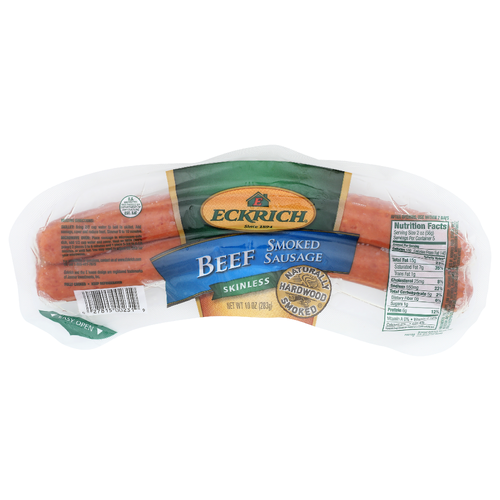 Eckrich Smoked Sausage Skinless Beef - 10 Ounce
