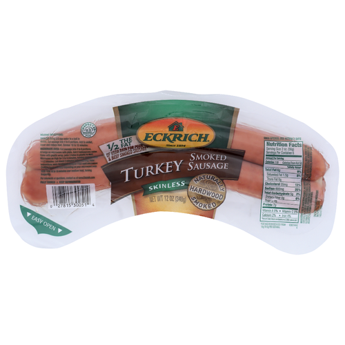 Eckrich Turkey Smoked Sausage - 12 Ounce