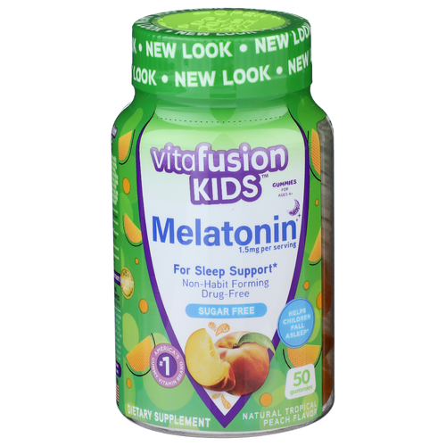 Vitafusion Kids Tropical Peach Melatonin - 50 Count