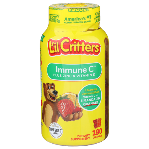 L'il Critters Immune c Plus Zinc & Vitamin d - 190 Count