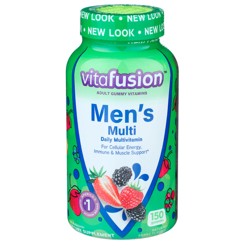Vitafusion Natural Berry Flavors Men's Multi Adult Gummy Vitamins - 150 Count