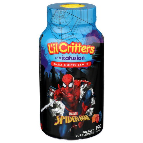 L'IL Critters Gummies Spiderman Kids Multi - 190 Count