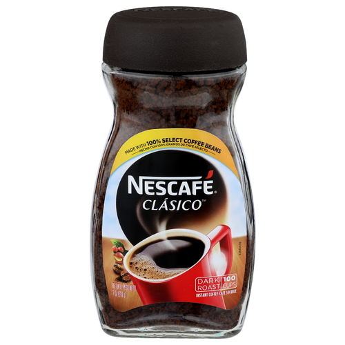Nescafe Clasico Dark Roast Instant Coffee - 0.07 Ounce - 100 Count