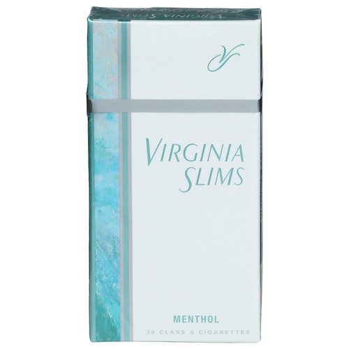 Virginia Slims Menthol Silver Pack Class a Cigarettes - 20 Count