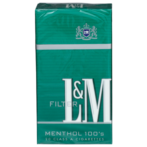 L&M Menthol 100's Filter Premium Tobaccos - 20 Count