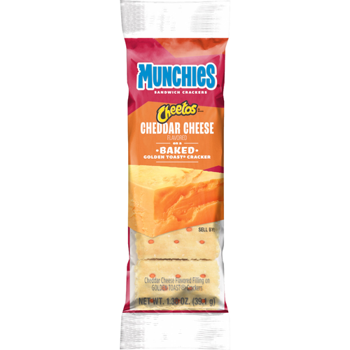 Munchies Sandwich Crackers Cheddar Cheese - 39.1 Gram