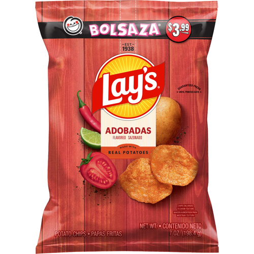 Lay's Potato Chips Adobadas Flavored - 7 Ounce